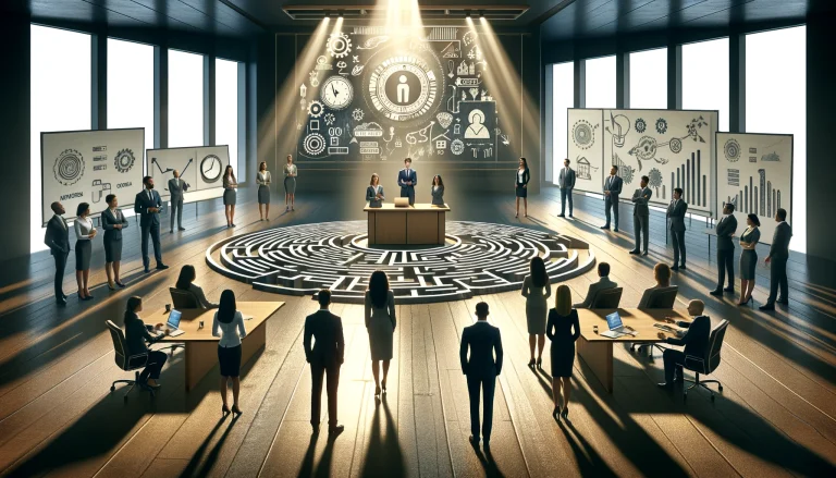 AI generated image of intrapreneurs